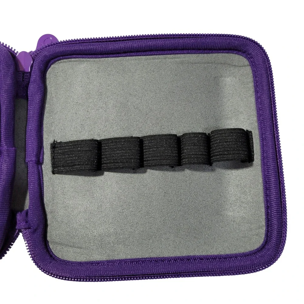 Doterra Essential Oil Rollerball Travel‎ Soft Case Holds 10 Purple Roller Bottle